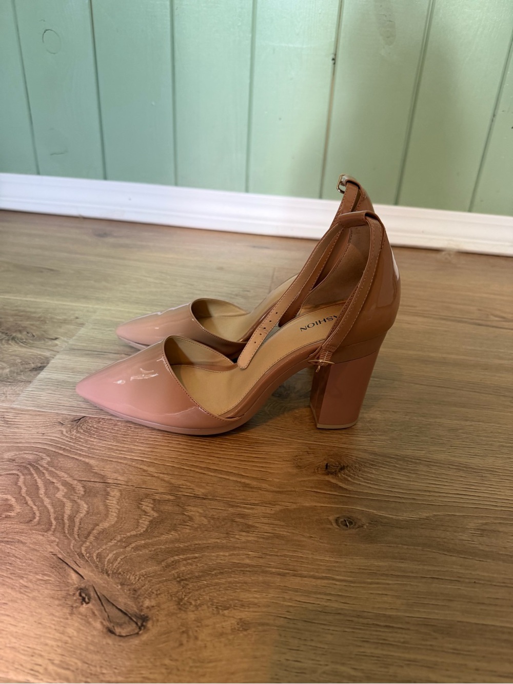 Pashion D’Orsay pointed tole heels with removable heel block